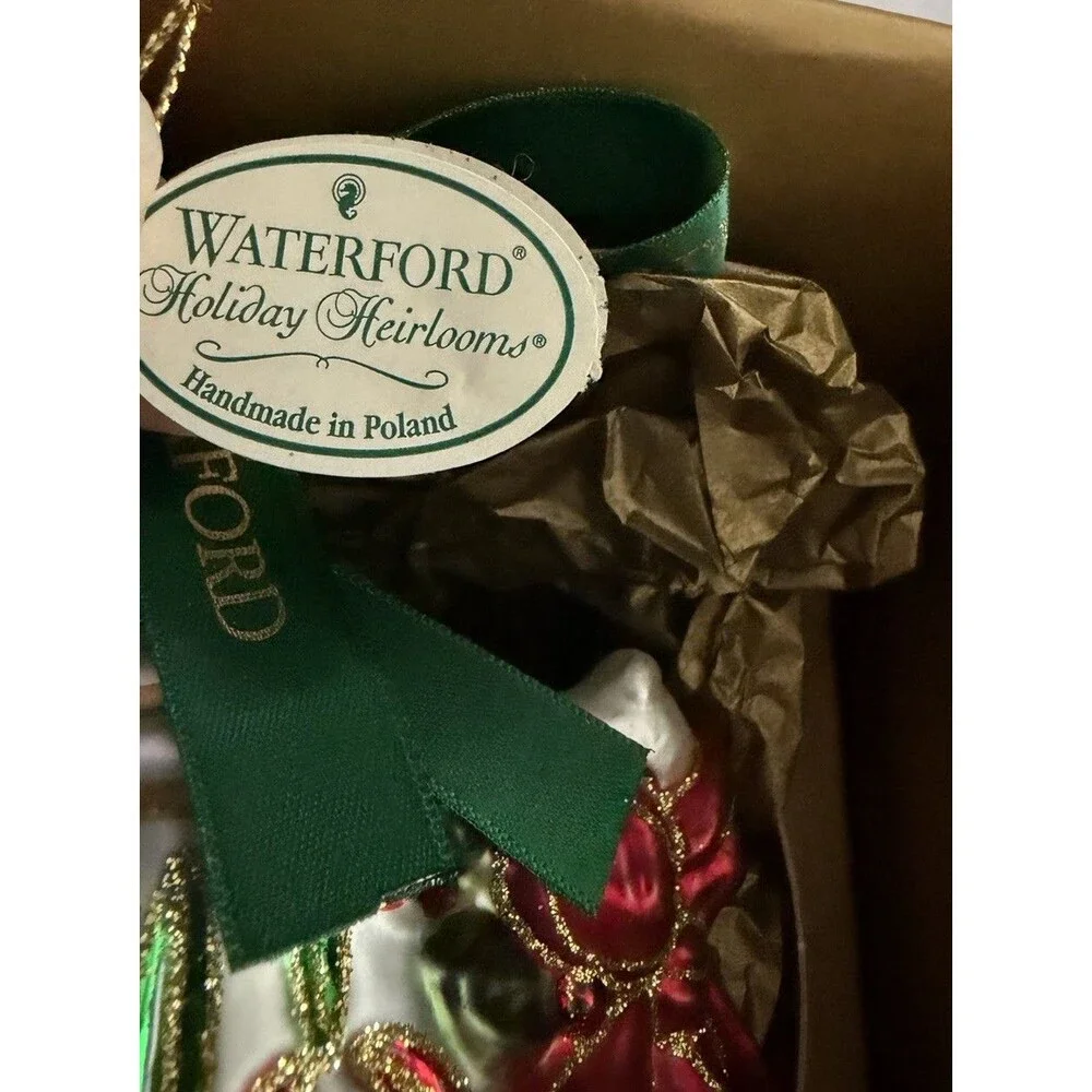 Waterford Lismore Holiday Teapot Christmas Ornament With Original Box